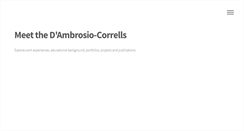 Desktop Screenshot of dambrosio-correll.info