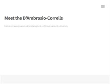 Tablet Screenshot of dambrosio-correll.info